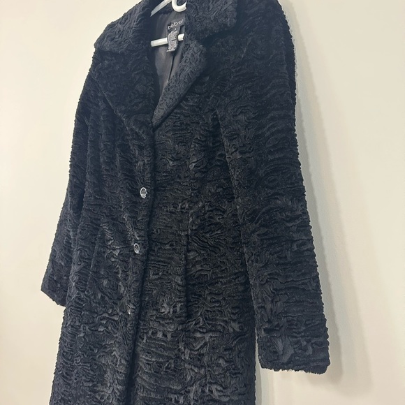VINTAGE 90’s/Y2K faux Persian shearling BEBE 
Coat size Small
Satin lined 
EUC - Picture 10 of 14